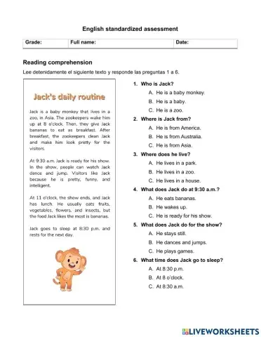 Standardized assessment 2