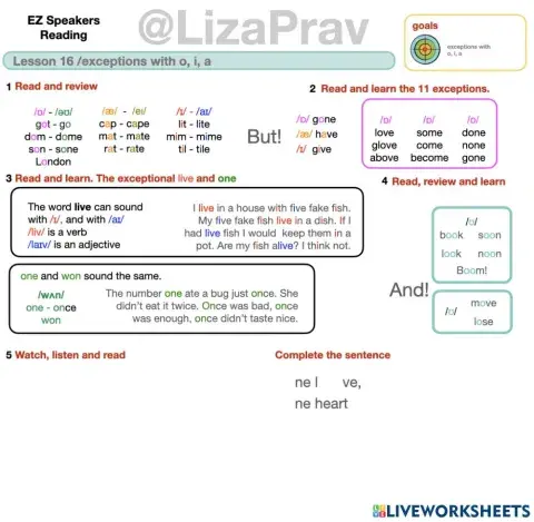 EZ reading lesson 16