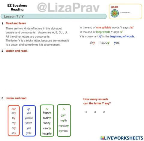EZ reading lesson 7