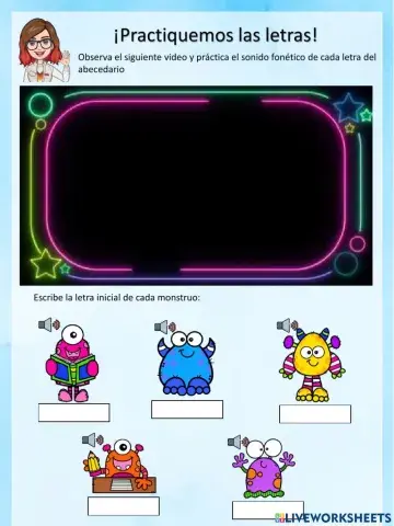 Sonido fonetico de letras 1