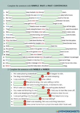 Simple Past or Past Continuous