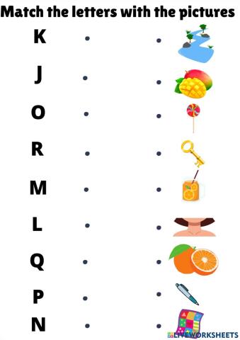 Match letters with pic