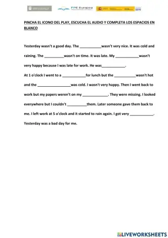 Practica de listening 4