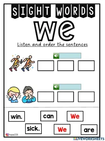Sight Word - We