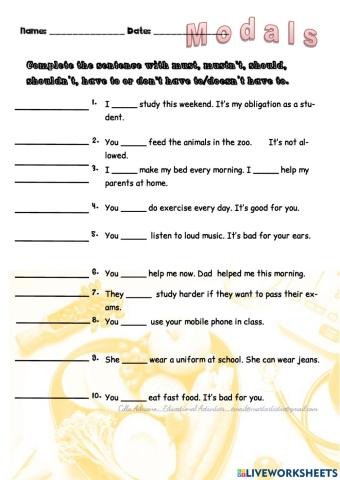 Should and should not