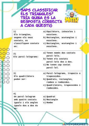 Test de classificació dels triangles