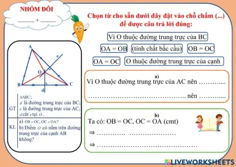 PHT 3 đường trung trực