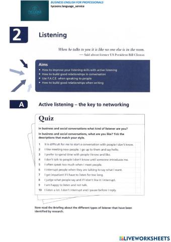 Active listening