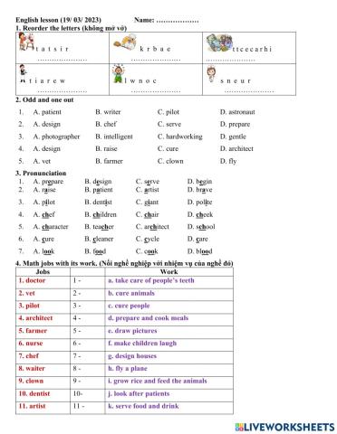 5C - What would you like to be in the future?