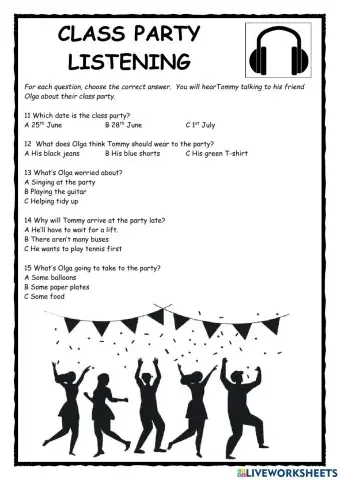 Class Party Listening