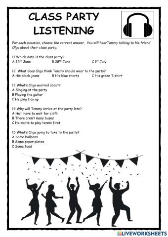 Class Party Listening