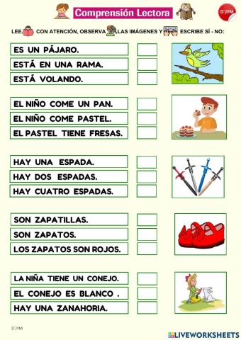 Comprensión de vocabulario