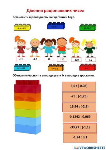 Ділення раціональних чисел 4