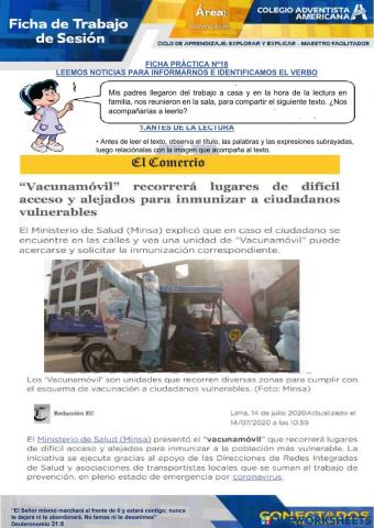 leemos noticias para informarnos