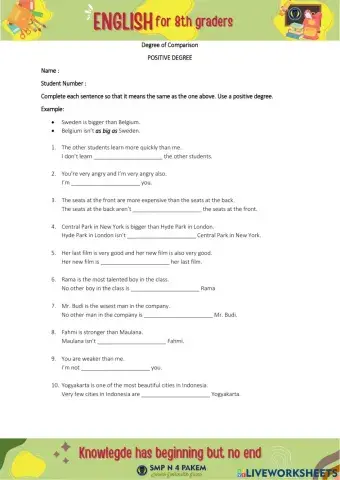 Degree of Comparison