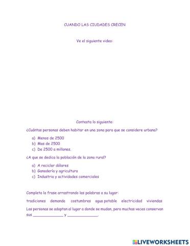 Cuando las ciudades crecen