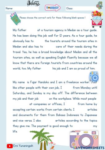 Present Tense in Job Description