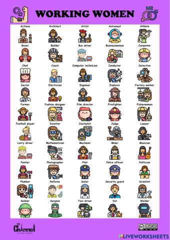 OCCUPATIONS (50 words)