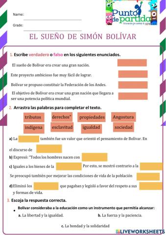 El Sueño de Simón Bolívar