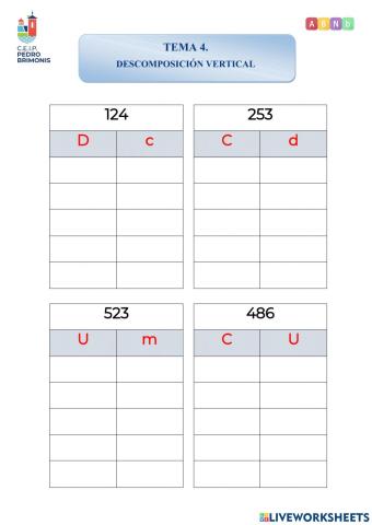 ABN 5º - Descomposición Vertical
