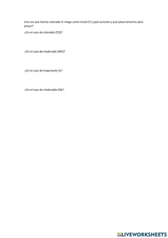 Actuaciones y plazos INSHT