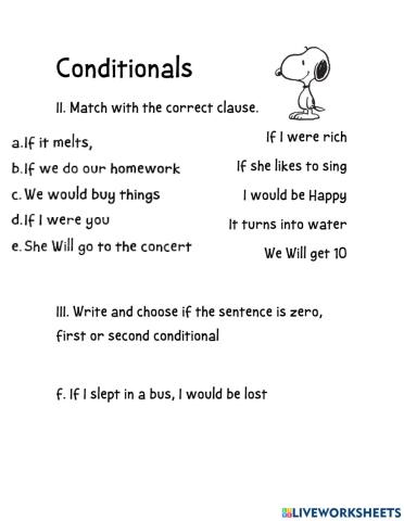 Conditionals 0, 1, 2 Part 2
