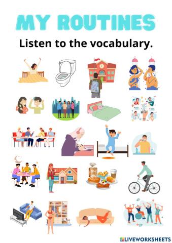 Routines Vocabulary Presentation