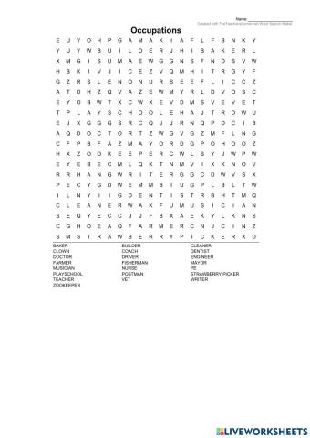 Jobs and Occupations