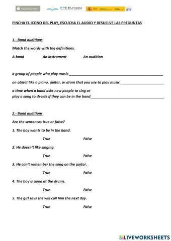 Practica de listening