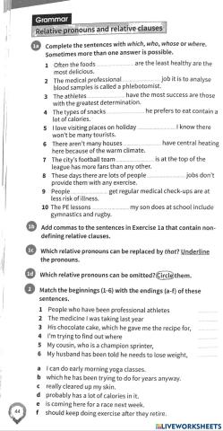 Relative clauses 2