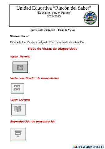 Tipos de Vistas Power Point