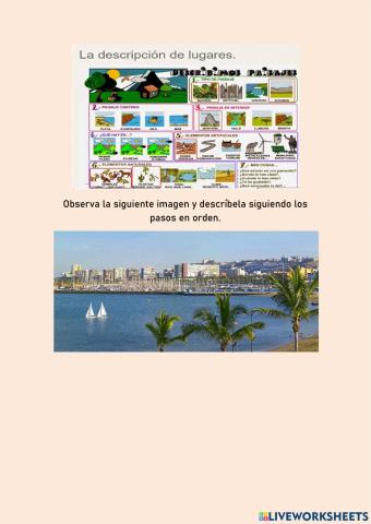 La descripción de un lugar