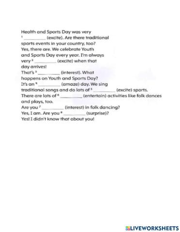 Adjective-Noun endings