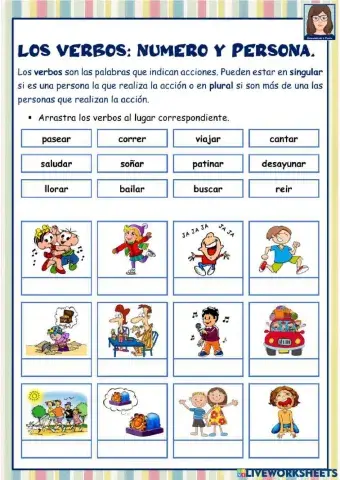 Verbos: número y persona