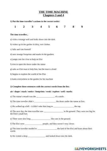 Time machine ch 3 and 4