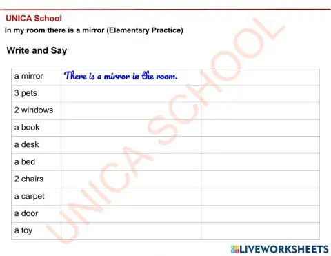 In my room there is a mirror 2