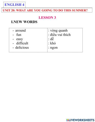 English 4- unit 20- lesson 3