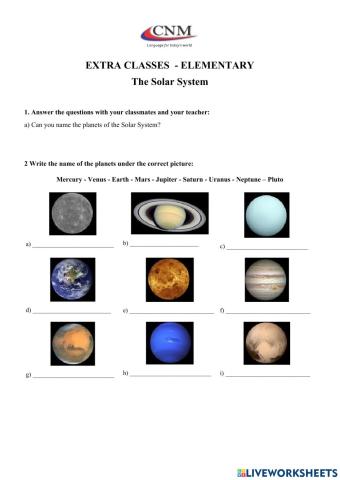 The Solar System