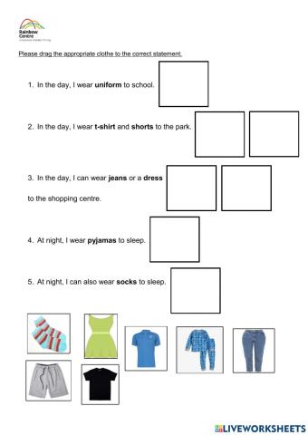 Selection of clothes