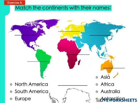 The Seven Continents in the world