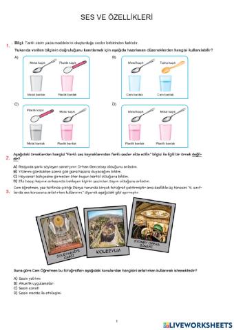 Ses ve özelli̇kleri̇