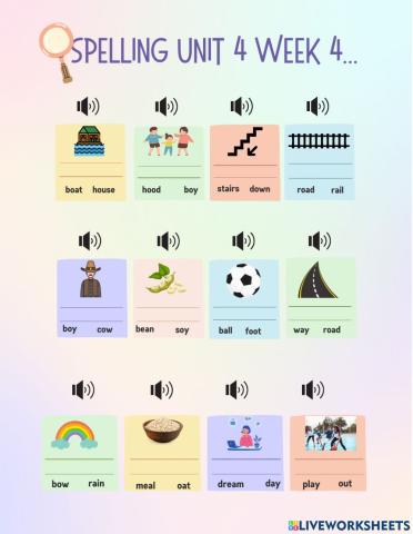 Palabras compuestas Spelling