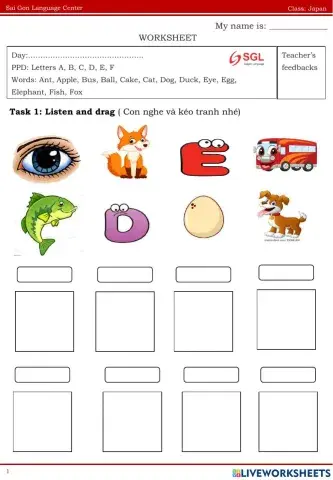 Review letter A-F 22.03