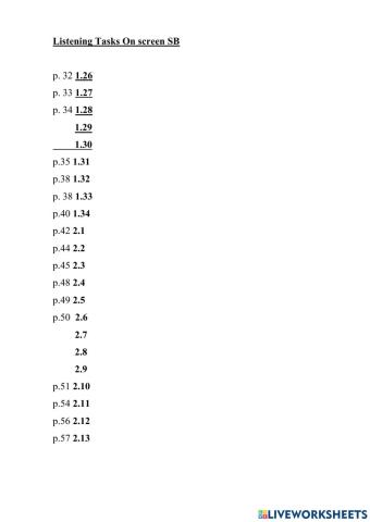 On Screen Student's Book Audio