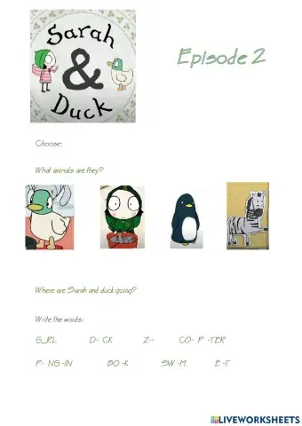 Sarah and the duck Episode 2