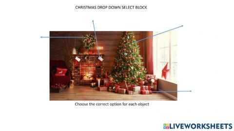 Drop down christmas