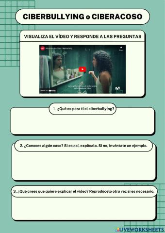 Ciberbullying o Ciberacoso