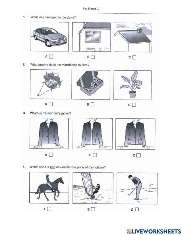 Pet 5- test 1