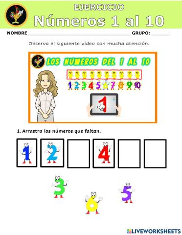 Números del 1 al 10