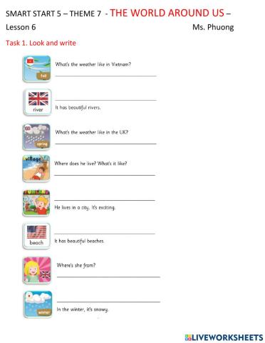 Smart start 5 - theme 7 - lesson 6